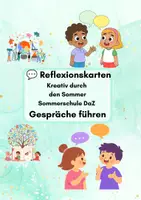 Vorschau - Stundenentwürfe - Reflexionskarten „Kreativ durch den Sommer“ – DaZ & Sommerschule - Deckblatt