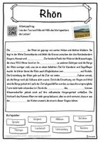 Vorschau - Unterrichtsreihen - Rhön Lückentext mit Wortspeicher Hörverstehen und Suchsel - Seite 1