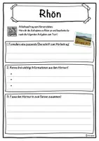 Vorschau - Unterrichtsreihen - Rhön Lückentext mit Wortspeicher Hörverstehen und Suchsel - Seite 3