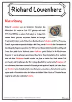 Vorschau - Unterrichtsreihen - Richard Löwenherz Lückentext mit Wortspeicher Hörverstehen und Suchsel - Seite 2