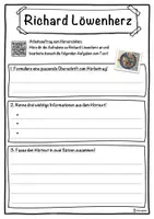 Vorschau - Unterrichtsreihen - Richard Löwenherz Lückentext mit Wortspeicher Hörverstehen und Suchsel - Seite 3