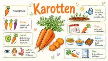 Vorschau - Arbeitsblätter - Arbeitsblätter zum Thema "Karotte" + Lösung & MP3 + Mindmap + Infografik - Seite 1