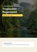 Vorschau - Arbeitsblätter - Arbeitsheft Tropischer Regenwald - Deckblatt