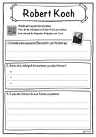 Vorschau - Unterrichtsreihen - Robert Koch Lückentext mit Wortspeicher Hörverstehen und Suchsel - Seite 3