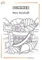 Vorschau - Mal- und Bastelvorlagen - Mein Sommer-Reiseheft – Beschäftigung für unterwegs - Deckblatt