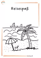 Vorschau - Arbeitsblätter - Sommer-Reiseheft | Rätseln, Rechnen, Malen und Lernen - Deckblatt