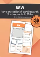 Vorschau - Arbeitsblätter - BSW Partei-Landtagswahl Sachsen-Anhalt 2026 (+ Audioaufnahme) - Deckblatt