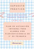 Vista previa - Para docentes: organización, planificación y formación - Supuesto Práctico RESUELTO - Oposiciones Pedagogía Terapéutica (PT) - Portada
