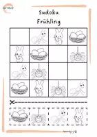 Vorschau - Arbeitsblätter - Jahreszeiten Sudoku – 16 Bild-Sudokus für die Grundschule - Seite 2
