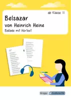Vorschau - Text - Belsazar von Heinrich Heine – Ballade mit Hörtext - Deckblatt