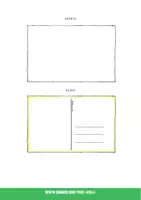 anteprima - Materiale per pittura e bricolage - DISEGNA UNA CARTOLINA DELLE VACANZE - Pagina 2