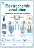 Vorschau - Arbeitsblätter - Elektrochemie verstehen: Redoxreaktionen, galvanische Zellen und Elektrolyse - Seite 1