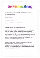 Vorschau - Arbeitsblätter - Die Nacherzählung Anleitung Aufgaben - Seite 1