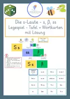 Vorschau - Spiele - s-Laute - s ß ss - Klasse 3-5 - Spiel - Deckblatt