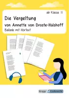 Vorschau - Text - Die Vergeltung – Ballade von Annette von Droste-Hülshoff mit Hörtext - Deckblatt