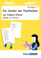 Vorschau - Text - Die Geister am Mummelsee von Eduard Mörike – Ballade mit Hörtext - Deckblatt