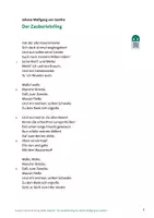 Vorschau - Text - Der Zauberlehrling von Johann Wolfgang von Goethe – Ballade mit Hörtext - Seite 2
