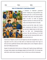 Vorschau - Arbeitsblätter - Arbeitsblatt: Wann ist Kinderarbeit in Deutschland erlaubt? (WiB, 5. Klasse) - Seite 1