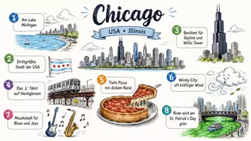 Vorschau - Arbeitsblätter - Arbeitsblätter zum Thema "Chicago" + Lösung & MP3 + Infografik - Seite 3