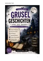 Vorschau - Stundenentwürfe - Schreibwerkstatt Gruselgeschichten – Arbeitsheft mit Lösungen - Deckblatt