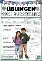 Vorschau - Arbeitsblätter - DaZ - Übungen "Sich vorstellen" DaZ / DaF / Deutsch - Deckblatt