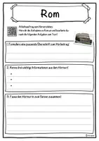 Vorschau - Unterrichtsreihen - Rom Lückentext mit Wortspeicher Hörverstehen und Suchsel - Seite 3