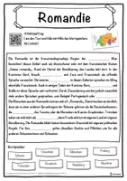 Vorschau - Unterrichtsreihen - Romandie Lückentext mit Wortspeicher Hörverstehen und Suchsel - Seite 1