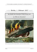Vorschau - Arbeitsblätter - Der Befehl zum unbeschränkten U-Boot Krieg 1917 - der Wille der Deutschen? - Seite 1