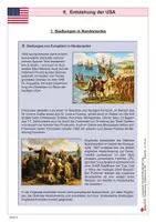 Vorschau - Unterrichtsreihen - Die Entstehung der USA: Siedlungen, Kolonien und der Weg zur Verfassung | Geschichte Sekundarstufe Klasse 8-10 | Bürgerkrieg, Amerikaner, Siedler, Unabhängigkeitskrieg | Arbeitsblätter mit Lösungen - Seite 3