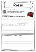Vorschau - Unterrichtsreihen - Rosen Lückentext mit Wortspeicher Hörverstehen und Suchsel - Seite 3