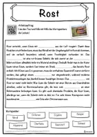 Vorschau - Unterrichtsreihen - Rost Lückentext mit Wortspeicher Hörverstehen und Suchsel - Seite 1