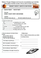 Vorschau - Arbeitsblätter - Present Perfect, Positive + Negative Sentences - Seite 2