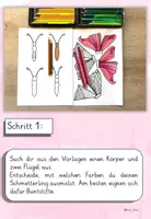 Vorschau - Mal- und Bastelvorlagen - Kunst: Schmetterling Mix and Match – Kunstprojekt mit Bastelvorlagen & Anleitung (Frühling, Klasse 1, 2, 3, 4, auch fachfremd) #kreativimsommer - Seite 3