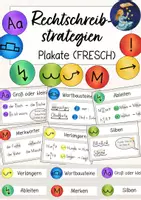 Vorschau - Mal- und Bastelvorlagen - Rechtschreibstrategien (FRESCH) - Plakate & Fächer - Seite 1