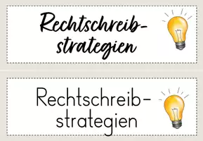 Vorschau - Mal- und Bastelvorlagen - Rechtschreibstrategien (FRESCH) - Plakate & Fächer - Seite 3