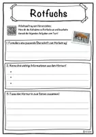 Vorschau - Unterrichtsreihen - Rotfuchs Lückentext mit Wortspeicher Hörverstehen und Suchsel - Seite 3