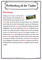 Vorschau - Unterrichtsreihen - Rothenburg ob der Tauber Lückentext mit Wortspeicher Hörverstehen und Suchsel - Seite 2