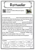 Vorschau - Unterrichtsreihen - Rottweiler Lückentext mit Wortspeicher Hörverstehen und Suchsel - Seite 1