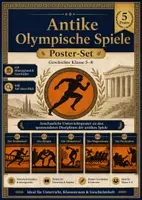 Vorschau - Fördermaterial/Inklusion - Antike Olympische Spiele – Poster-Set 5 Unterrichtsposter für Geschichte Klasse 5–8 - Deckblatt