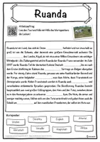 Vorschau - Unterrichtsreihen - Ruanda Lückentext mit Wortspeicher Hörverstehen und Suchsel - Seite 1