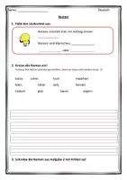 Vorschau - Arbeitsblätter - Übungsblätter Nomen (oder Lernzielkontrolle) - Seite 3