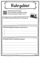 Vorschau - Unterrichtsreihen - Ruhrgebiet Lückentext mit Wortspeicher Hörverstehen und Suchsel - Seite 3