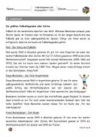 Vorschau - Arbeitsblätter - Lesetext - Fußballlegenden der Vergangenheit Teil 1 - differenziert - Seite 1