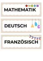 Vorschau - Poster - Tagesübersicht + Kalender - Deckblatt