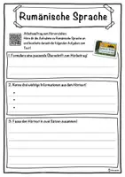 Vorschau - Unterrichtsreihen - Rumänische Sprache Lückentext mit Wortspeicher Hörverstehen und Suchsel - Seite 3