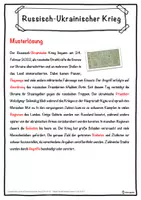 Vorschau - Unterrichtsreihen - Russisch-Ukrainischer Krieg Lückentext mit Wortspeicher Hörverstehen und Suchsel - Seite 2