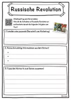 Vorschau - Unterrichtsreihen - Russische Revolution Lückentext mit Wortspeicher Hörverstehen und Suchsel - Seite 3