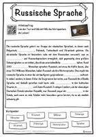 Vorschau - Unterrichtsreihen - Russische Sprache Lückentext mit Wortspeicher Hörverstehen und Suchsel - Seite 1