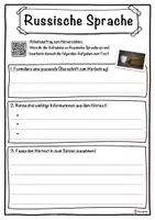 Vorschau - Unterrichtsreihen - Russische Sprache Lückentext mit Wortspeicher Hörverstehen und Suchsel - Seite 3