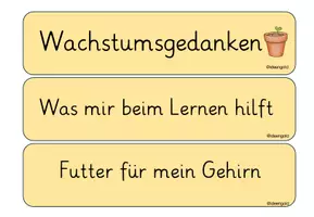 Vorschau - Poster - Growth Mindset / Wachstumsgedanken Visualisierung - Seite 2